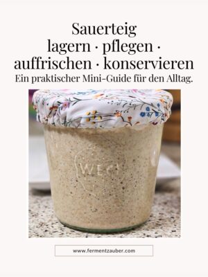 Sauerteig lagern · pflegen · auffrischen · konservieren Mini-Guide